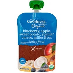 True Goodness Org Blueberry, Apple, Sweet Potato, Yogurt, Carrot, Baby Food