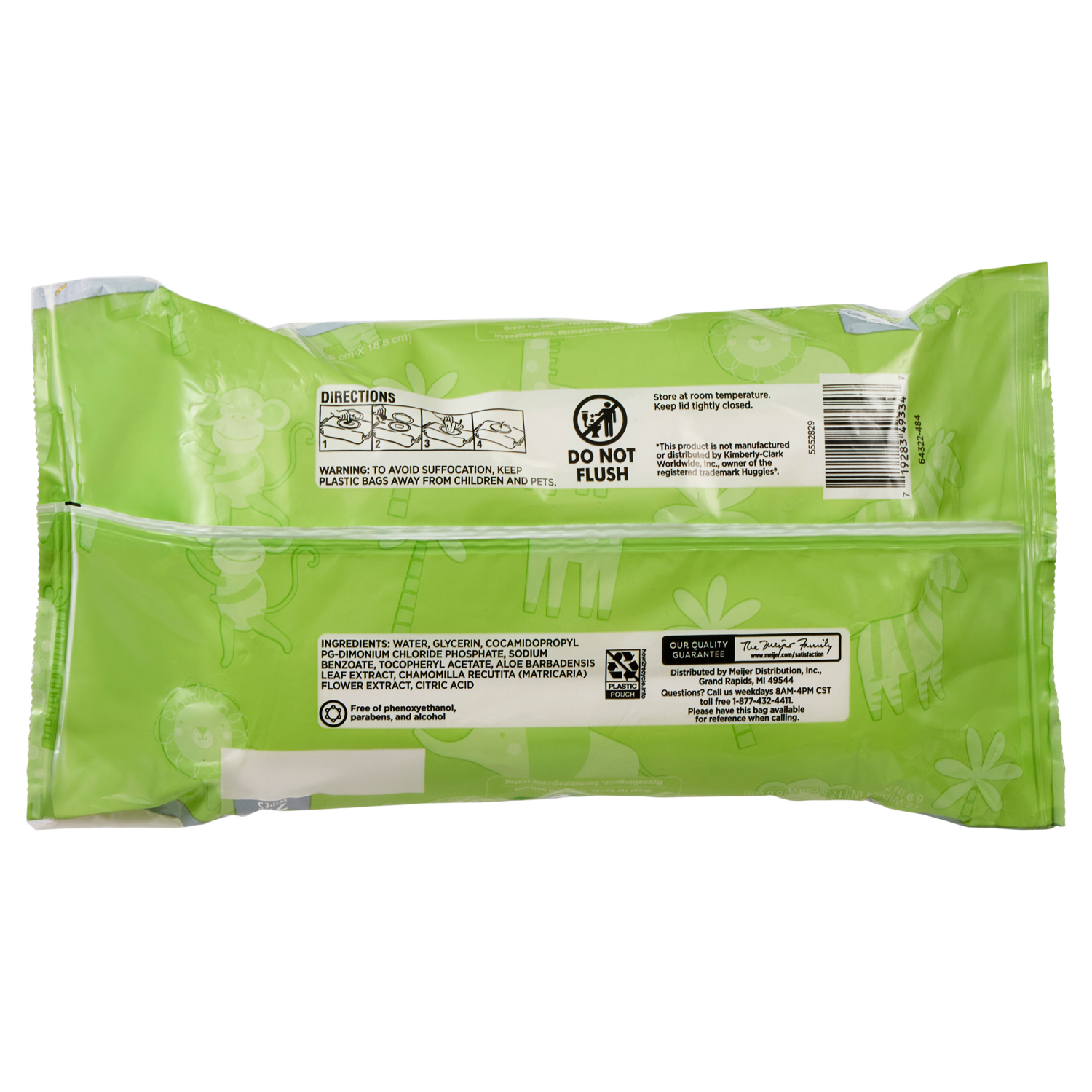 slide 3 of 4, Meijer 3x Thick Sensitive Wipes 216ct, 216 ct