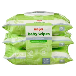 Meijer 3x Thick Sensitive Wipes 216ct