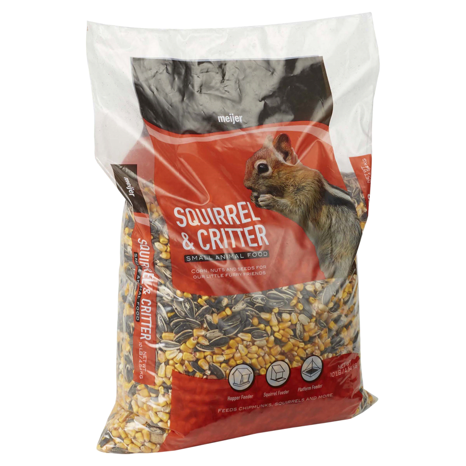 slide 4 of 5, Meijer Squirrel/Critter Food, 10 lb
