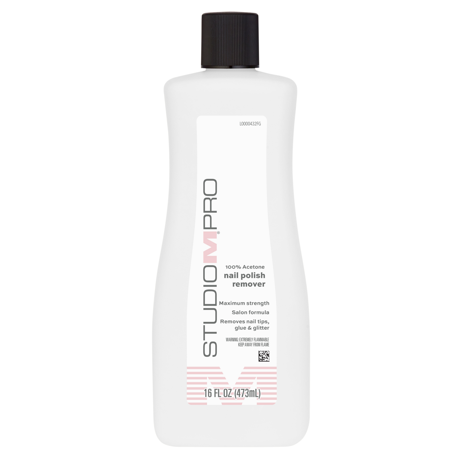 slide 1 of 2, Studio M Professional Studio M Pro, 100% Acetone, 16 oz, Nail Polish Remover, 16 oz