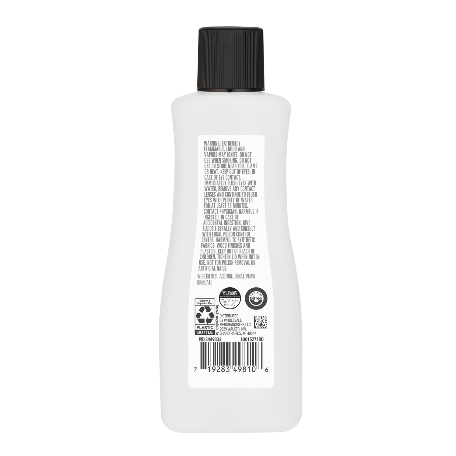 slide 2 of 2, Studio M Professional 100% Acetone Nail Polish Remover, 6 fl oz