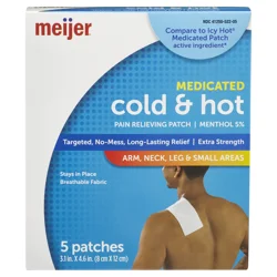 Meijer Medicated Cold & Hot Patch, Menthol