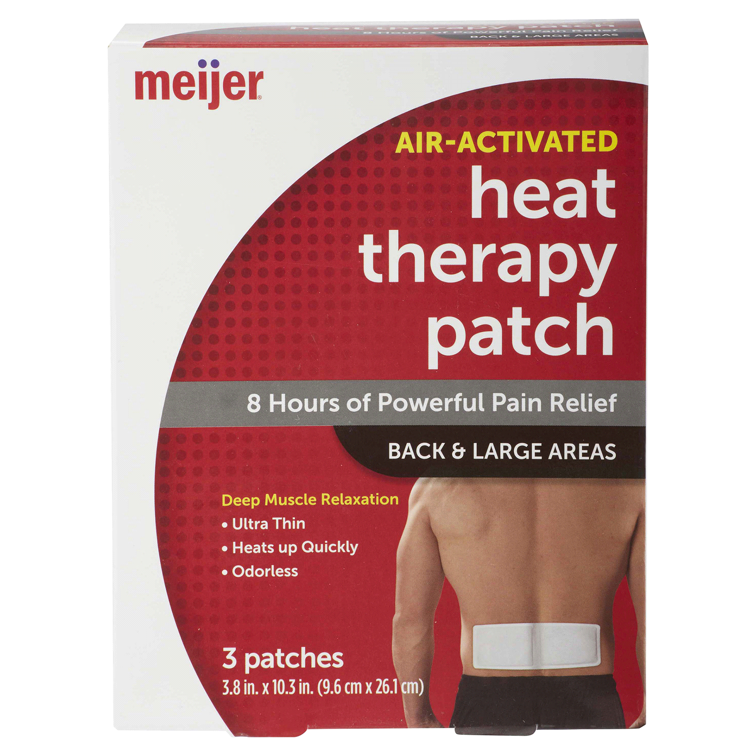 slide 1 of 2, Meijer Heat Therapy Patch, 3 ct