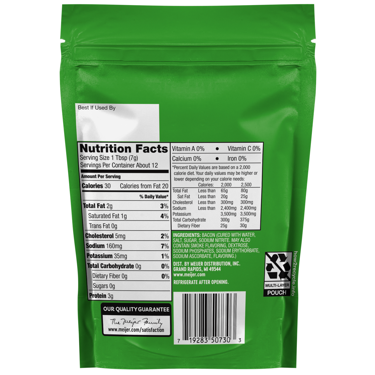 slide 2 of 2, Meijer Real Bacon Pieces, 2.5 oz