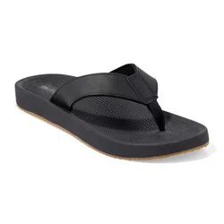 Falls Creek Mens Cushion Flip, Black, Medium