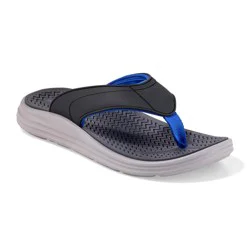 Falls Creek Mens Beach Sandal, Black, Medium