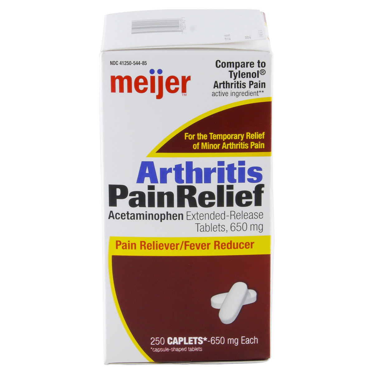 slide 6 of 6, Meijer Arthritis Pain Relief, Acetaminophen Extended-Release, 250 ct