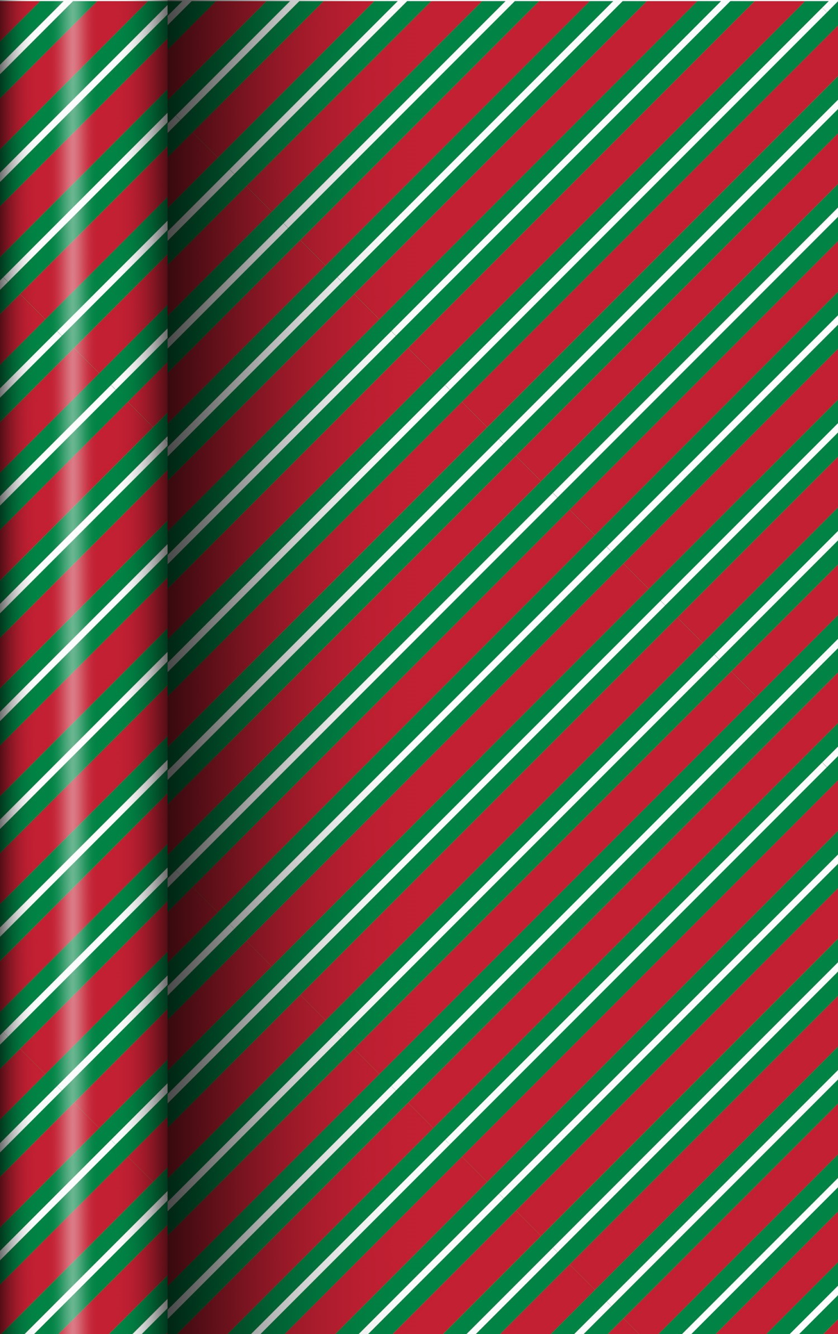 slide 1 of 1, December Home Roll Wrap Stripes 30in 45sqft, 1 ct