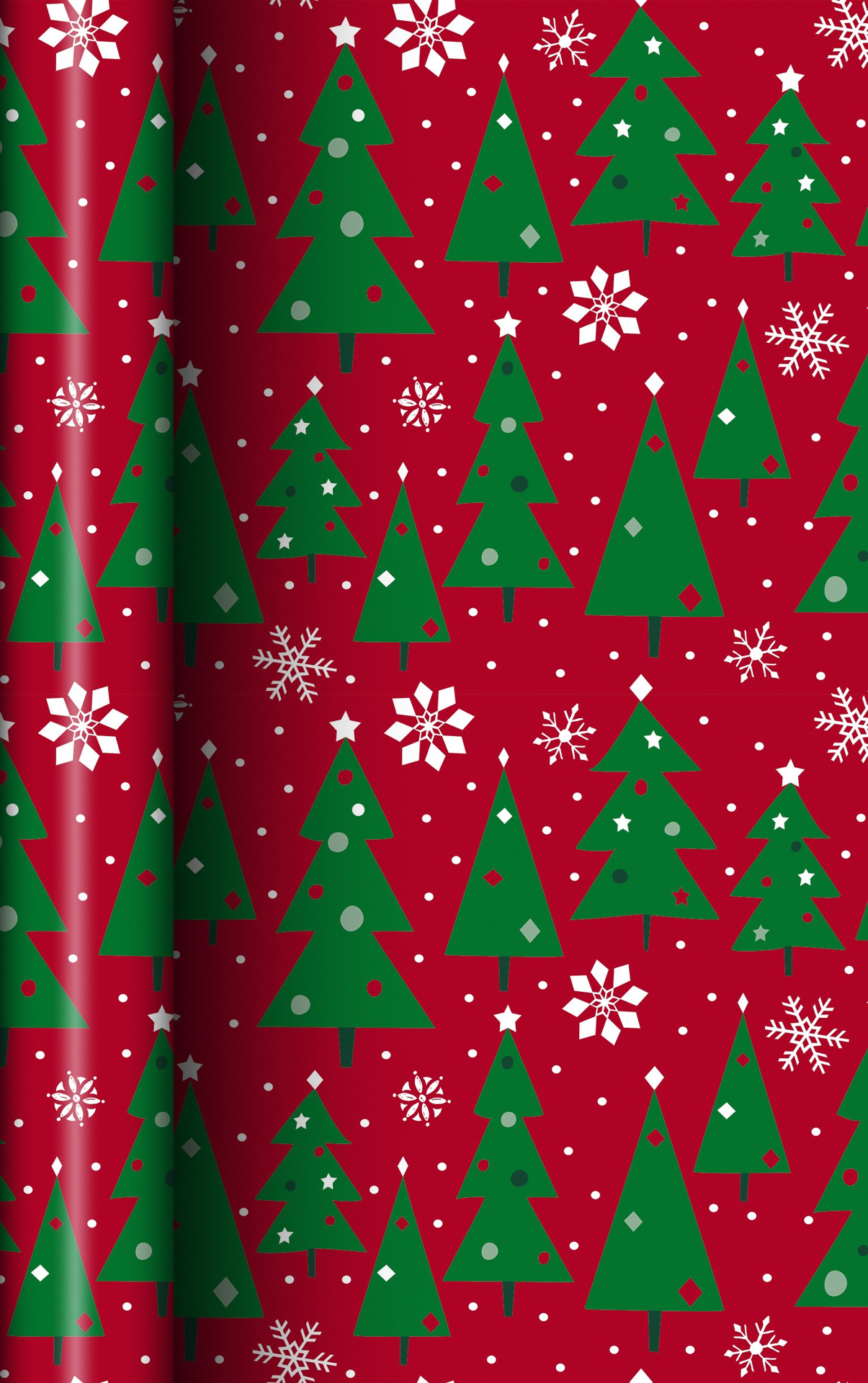 slide 1 of 1, December Home Roll Wrap Christmas Trees 30in 45sqft, 1 ct