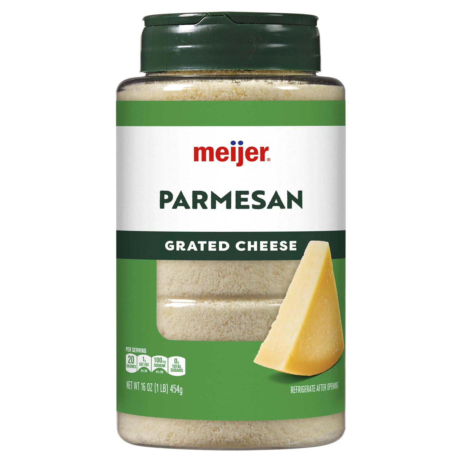 slide 1 of 2, Meijer Grated Parmesan Cheese, 16 oz