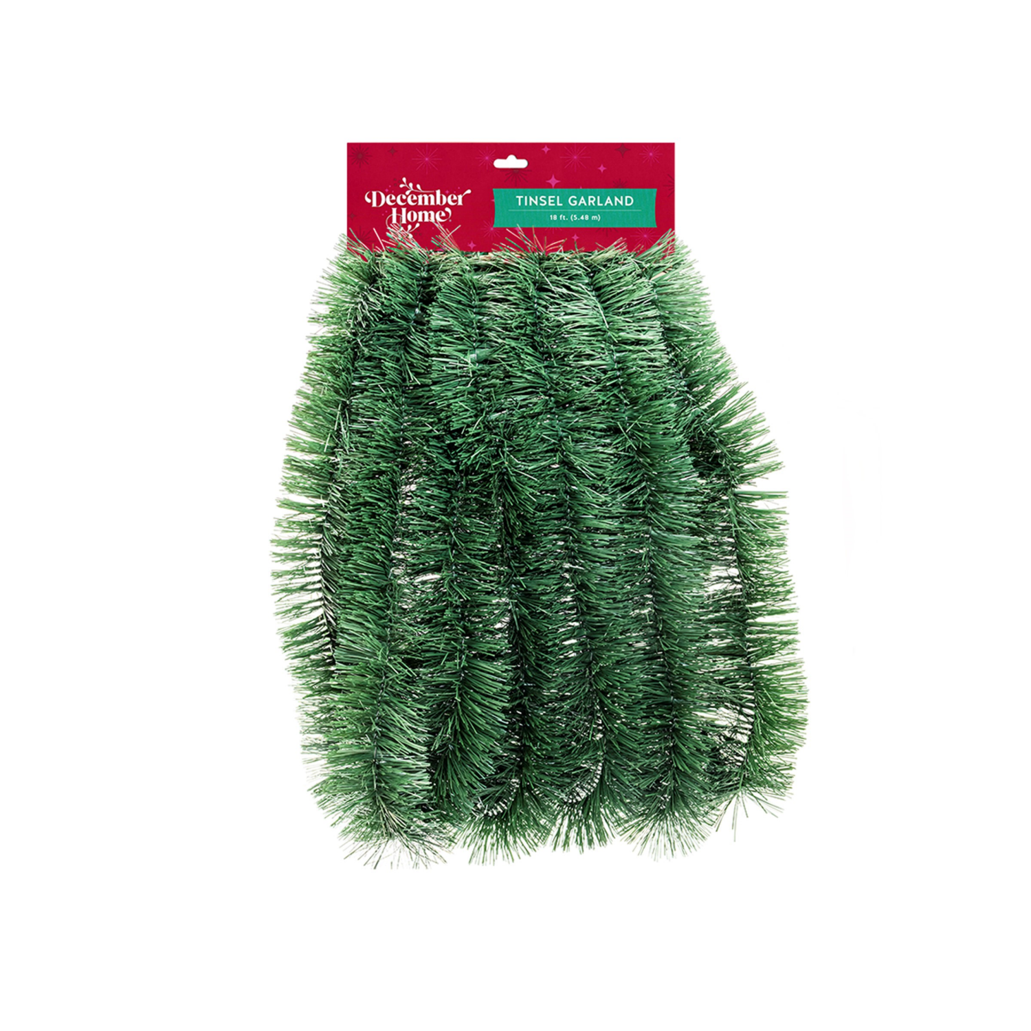 slide 1 of 2, December Home DH Garland Pine Green 18 ft, 18 ft