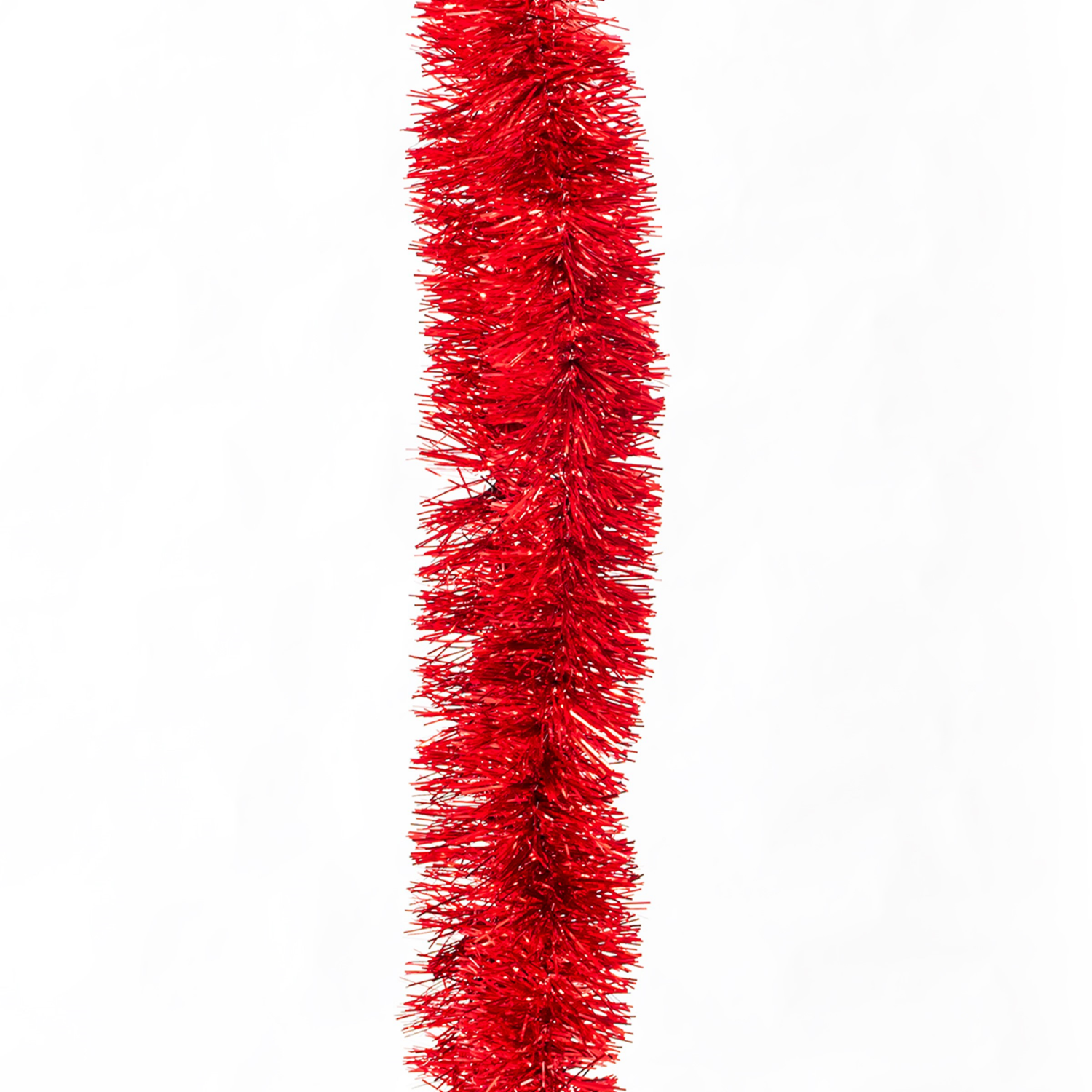 slide 2 of 2, December Home 18' Soft & Silky Red Garland, 1 ct