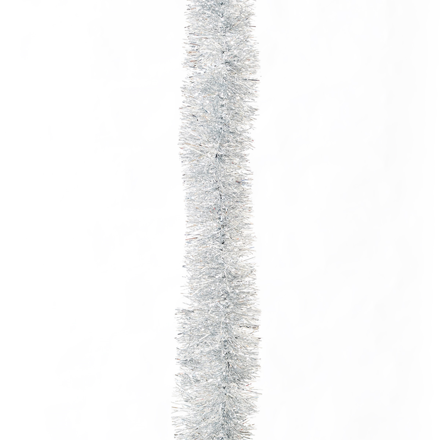 slide 2 of 2, December Home 18' Soft & Silky Silver Garland, 1 ct