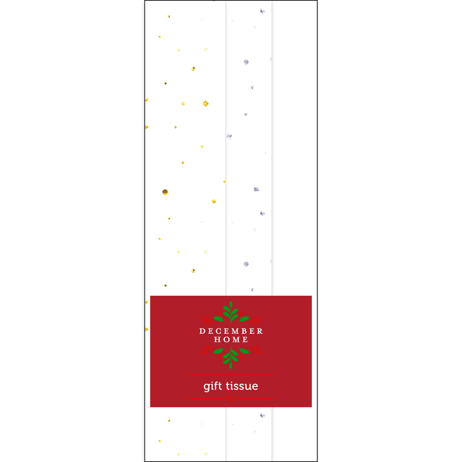 slide 1 of 1, December Home Simple Sequin Tissue Paper, 40 ct