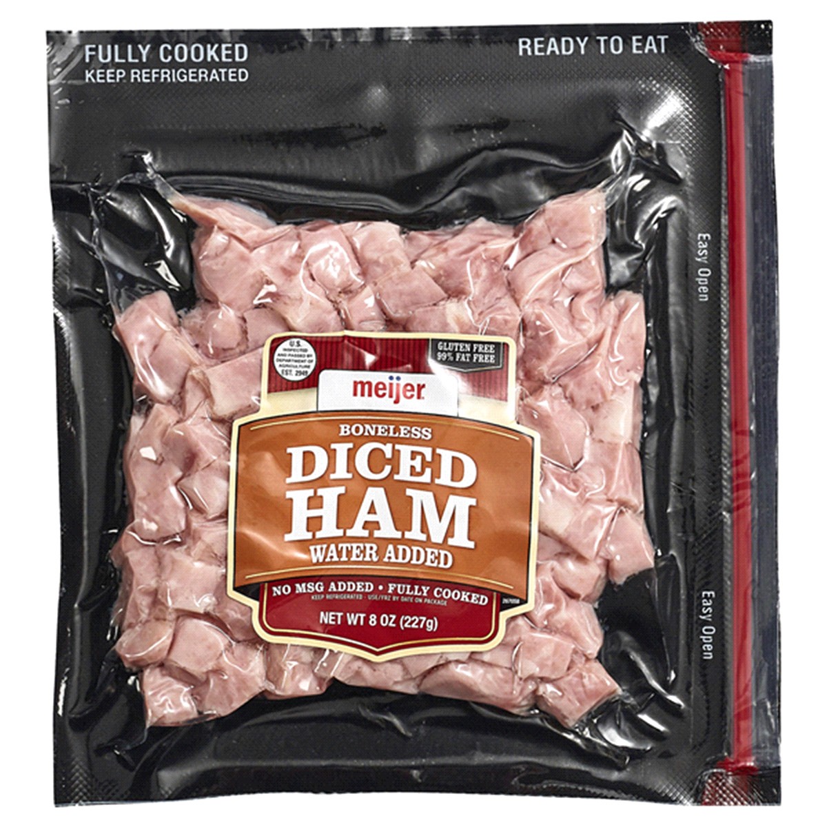 slide 1 of 5, Meijer Diced Ham, 8 oz, 8 oz