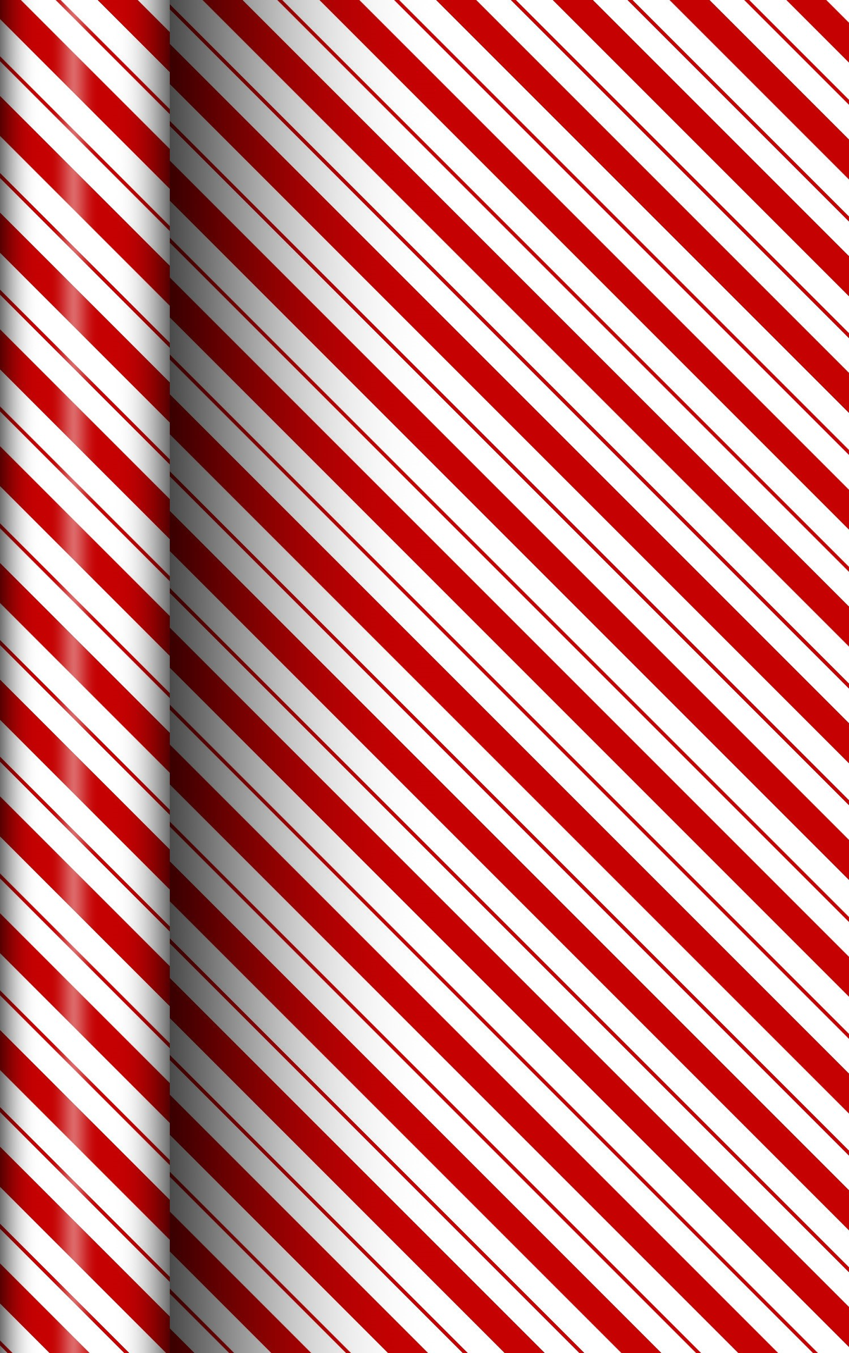 slide 1 of 1, December Home Roll Wrap Red and White Diagonal Stripes 40in 90sqft, 1 ct