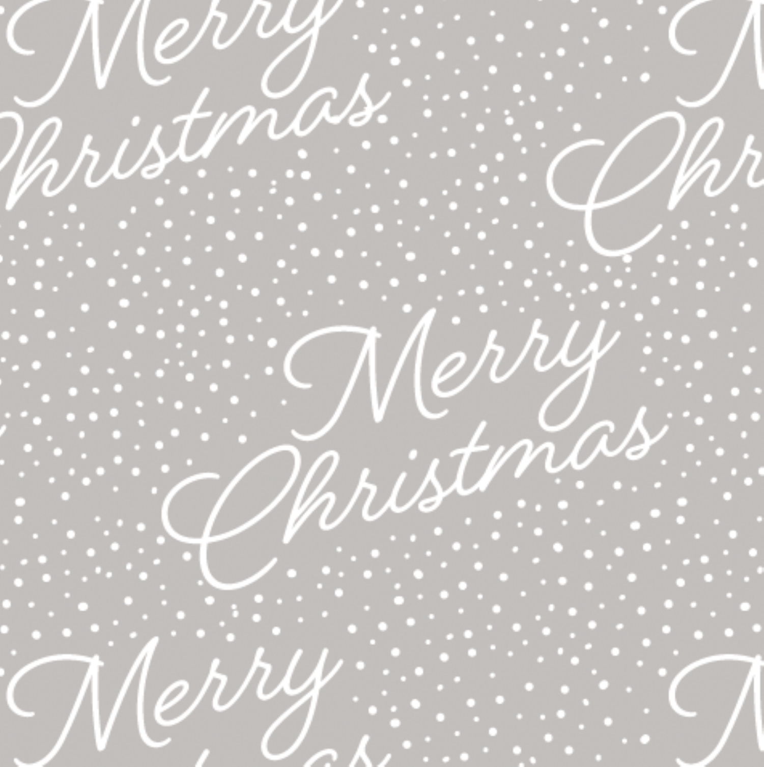 slide 1 of 1, December Home Roll Wrap Merry Christmas on Silver 40in 90sqft, 1 ct