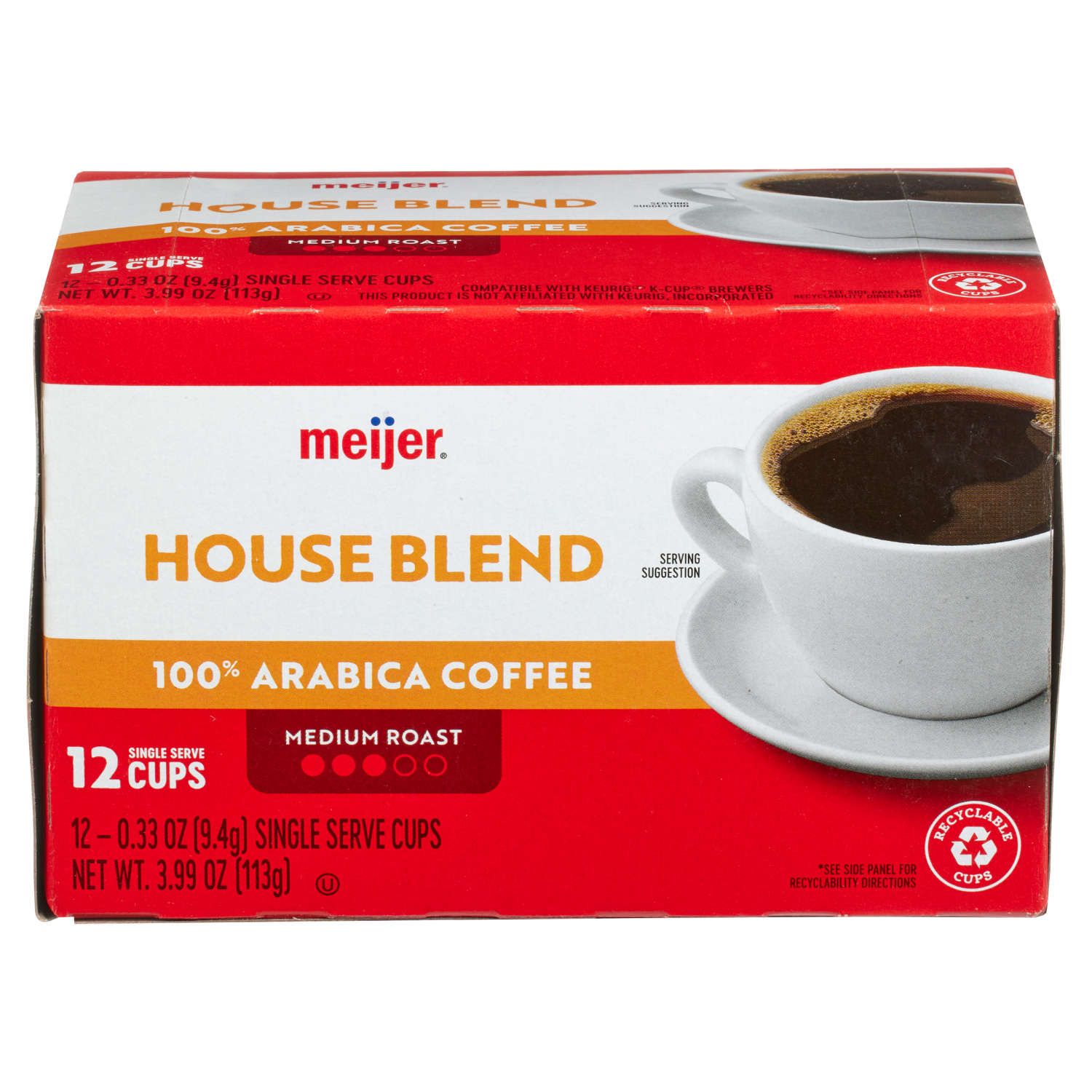 slide 1 of 5, Meijer House Blend Coffee Pods, 12 ct, 12 ct
