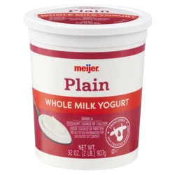 Meijer Plain Whole Milk Yogurt - 32 oz