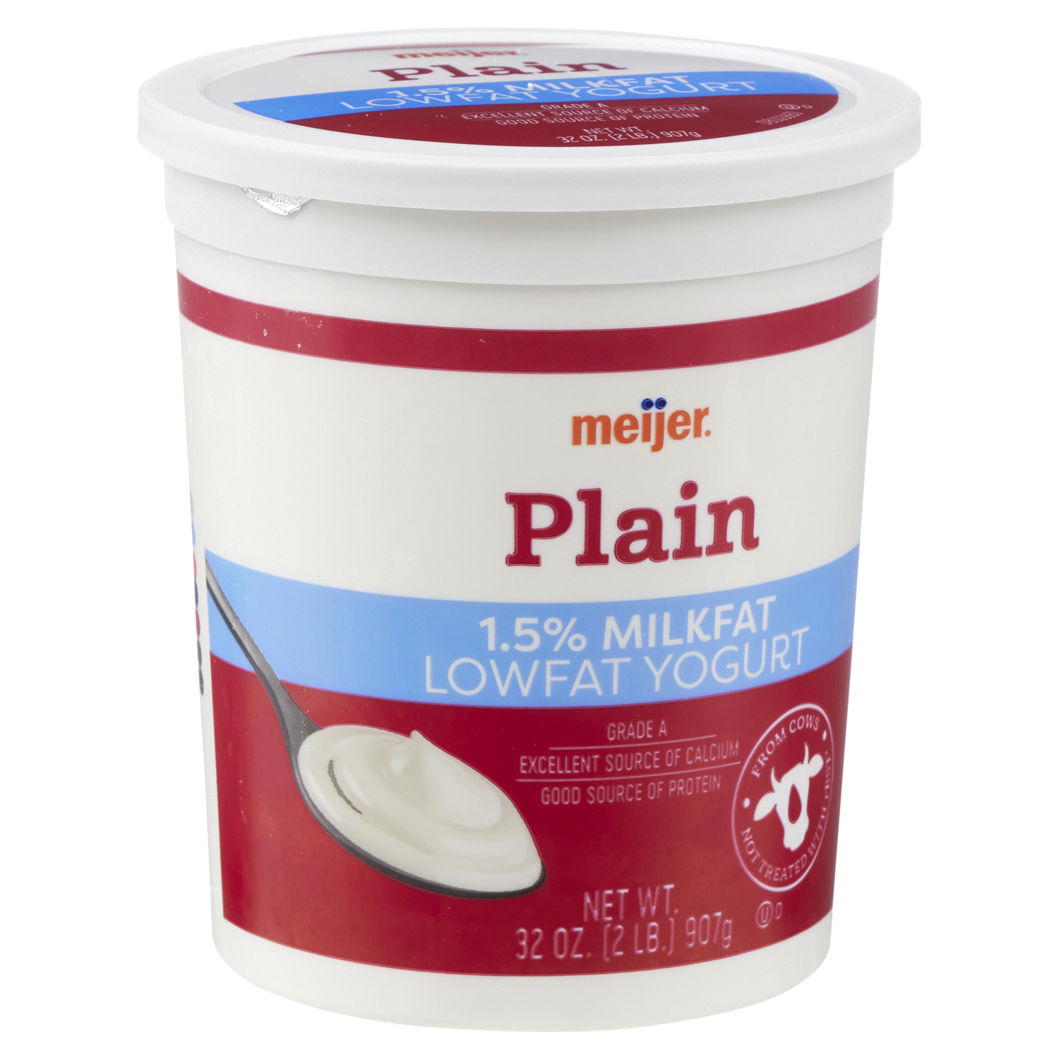 slide 4 of 5, Meijer Plain Lowfat Yogurt, 32 oz