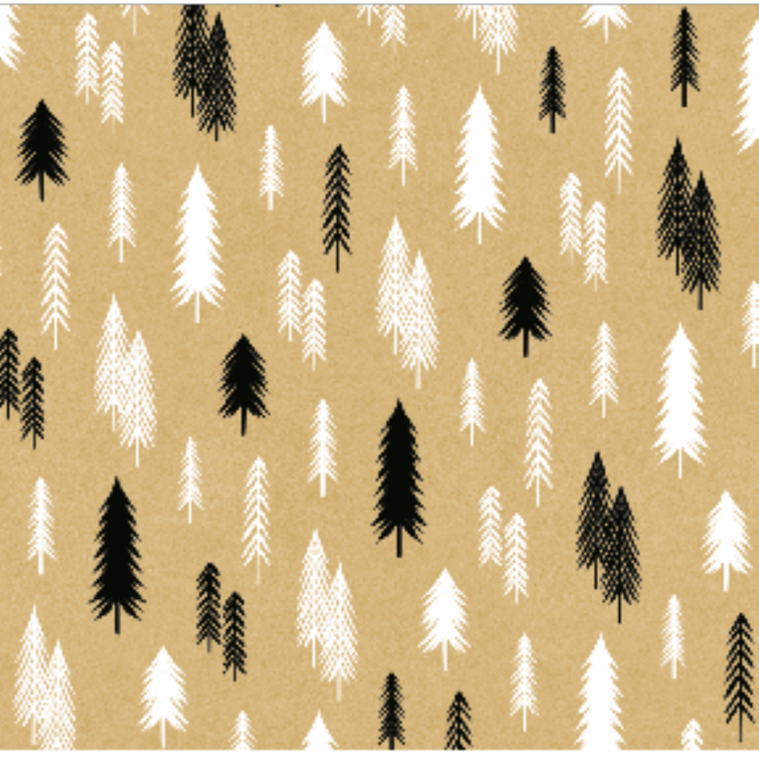 slide 1 of 1, December Home Roll Wrap Black and White Trees 40in 90sqft, 1 ct