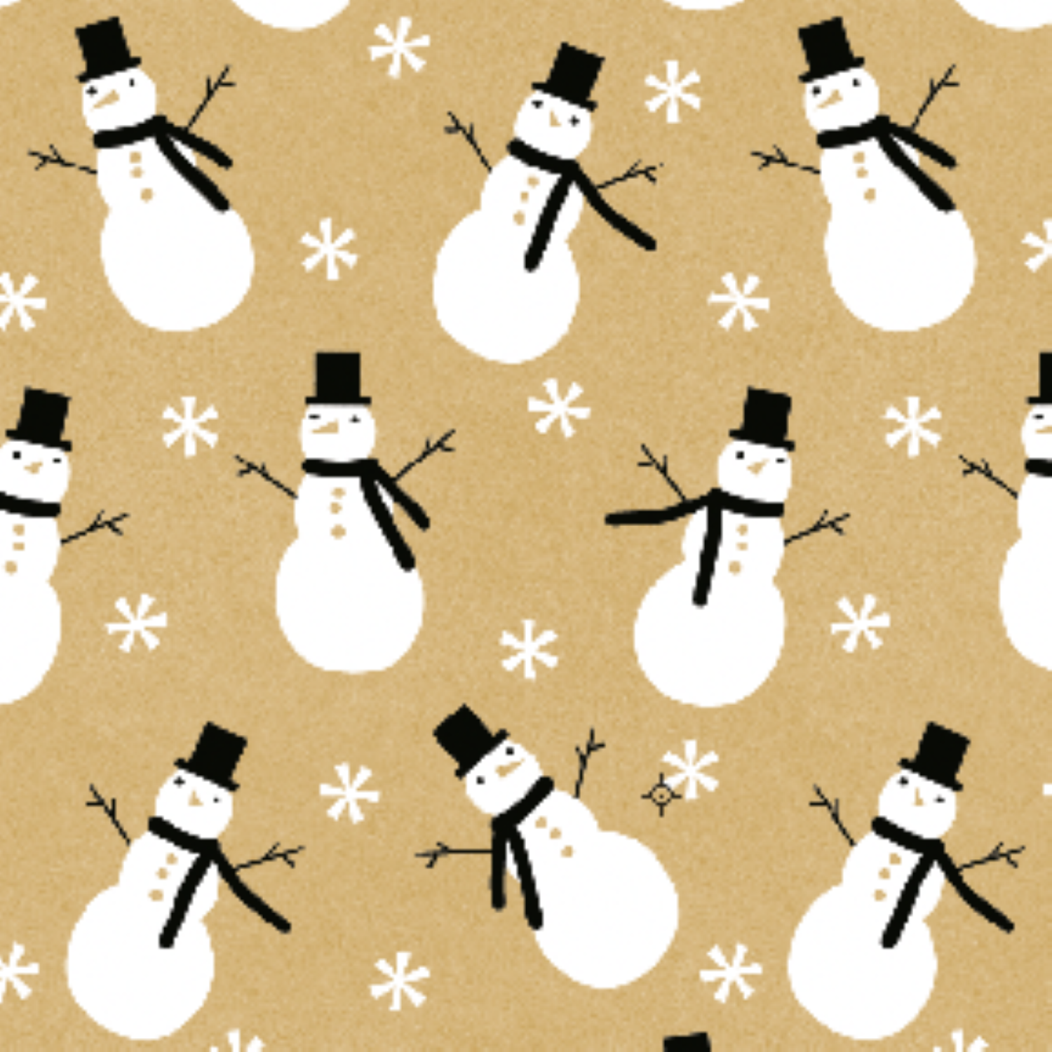 slide 1 of 1, December Home Roll Wrap Snowmen with Tophats 40in 90sqft, 1 ct