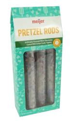 Meijer Purple Chocolatey Pretzel Rods With Nonpareils, 4.2oz