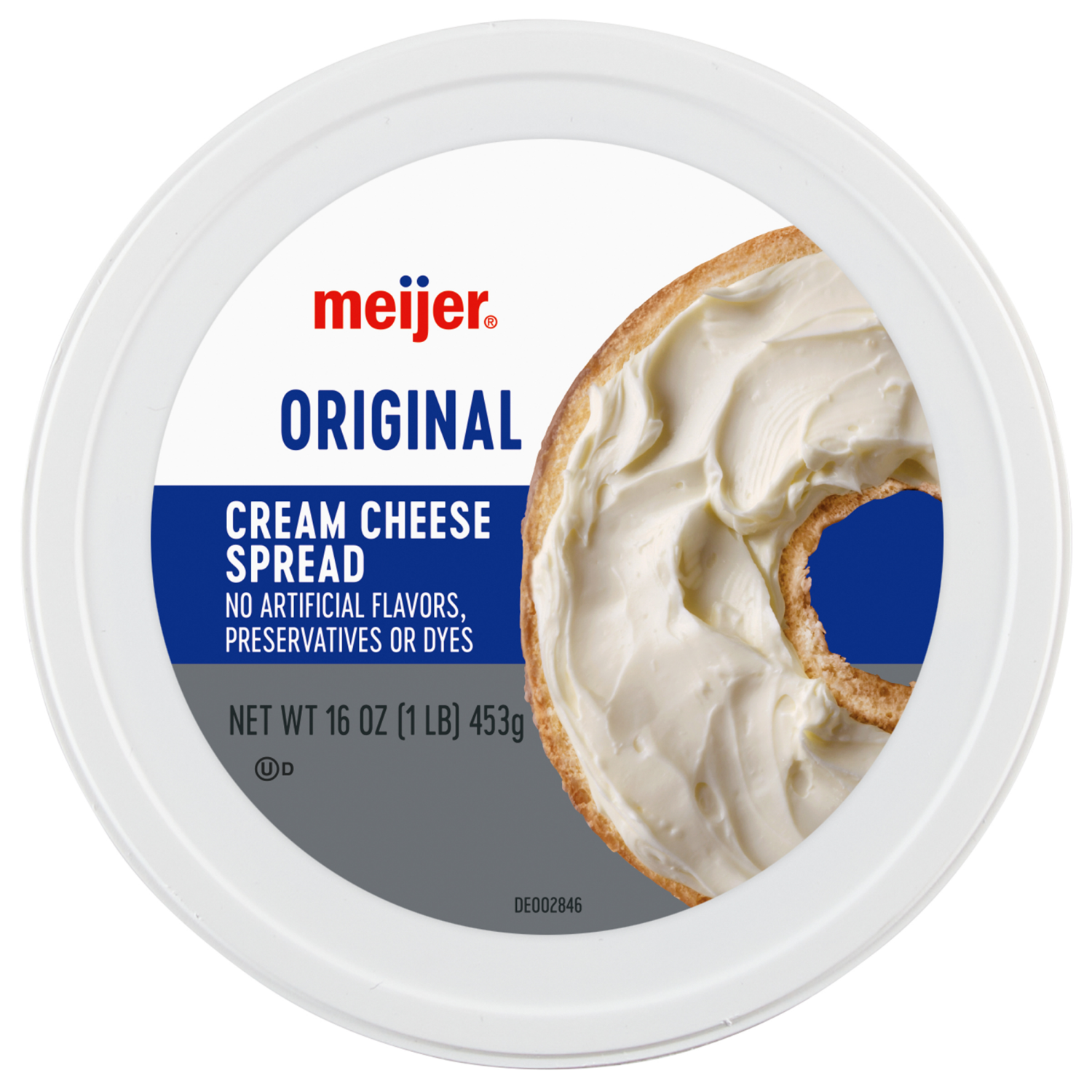 slide 4 of 4, Meijer Plain Cream Cheese Spread, 16 oz