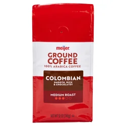Medium Roast Colombian Gourmet Ground Coffee, 12 Oz