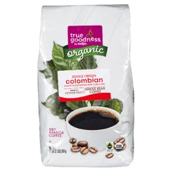 True Goodness Organic Colombian Whole Bean Coffee - 32 oz
