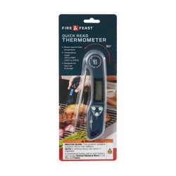 FIRE & FEAST Ff Quick-Read Pocket Thermometer, Black