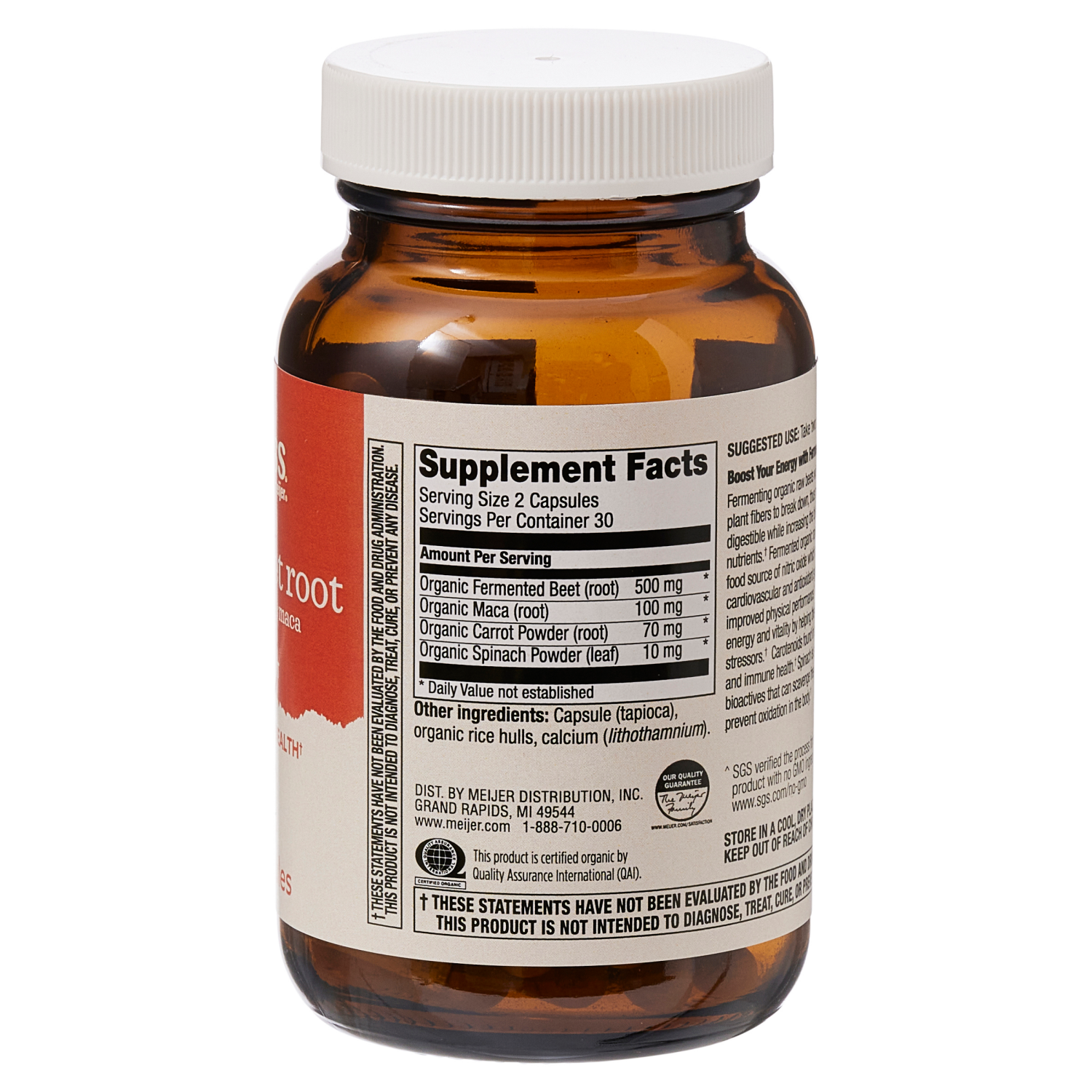 slide 2 of 2, True Goodness Fermented Beet Made with Organic Maca, 60 Vegetarian Capsules, 60 ct