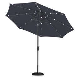 ROOM & RETREAT Rr 9' Solar Patio Umbrella Baritone Blue