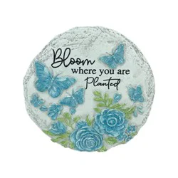 ROOM & RETREAT Resin Ornaments For Home Courtyard Tabletop Roses Stepping Stone