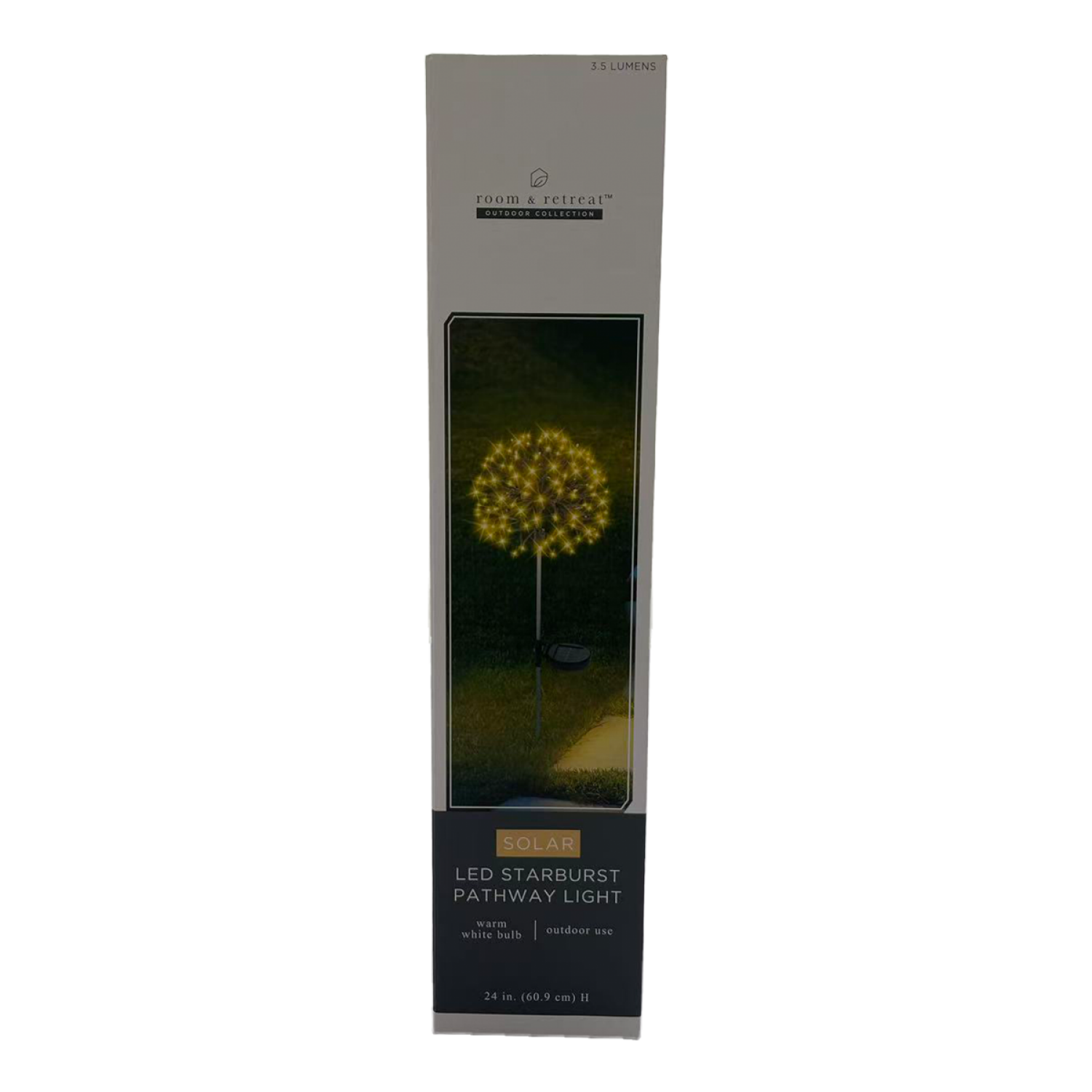 slide 1 of 2, Room & Retreat Solar Power Starburst Lawn Stake, 8 ft ft