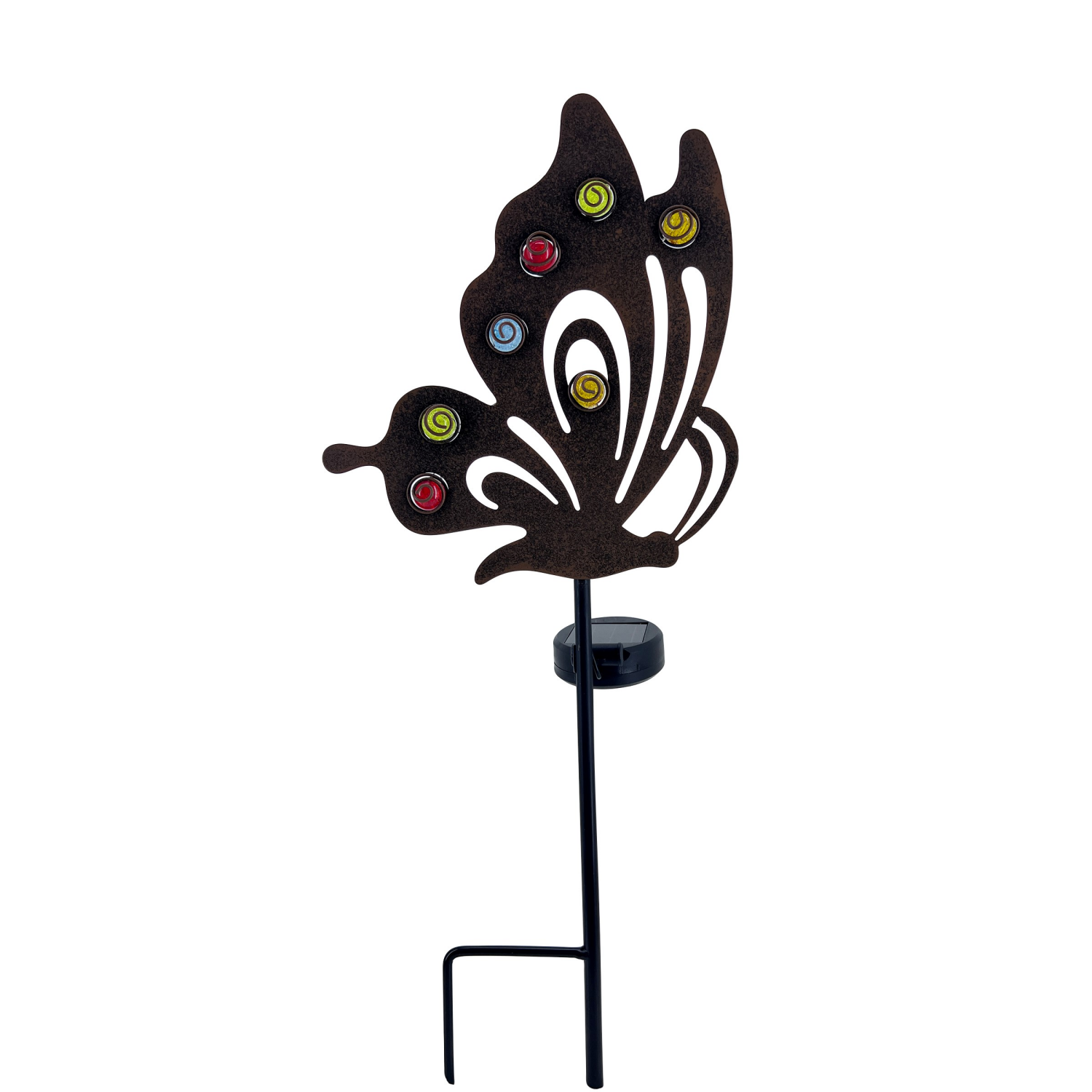 slide 3 of 3, ROOM & RETREAT Rr Solar Butterfly & Snail Yard Stake 2 Ast, 1 ct