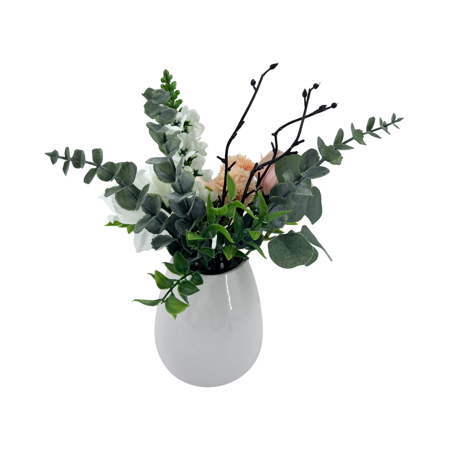 slide 2 of 2, ROOM & RETREAT Rr Faux Floral Arrangement Peach, 1 ct