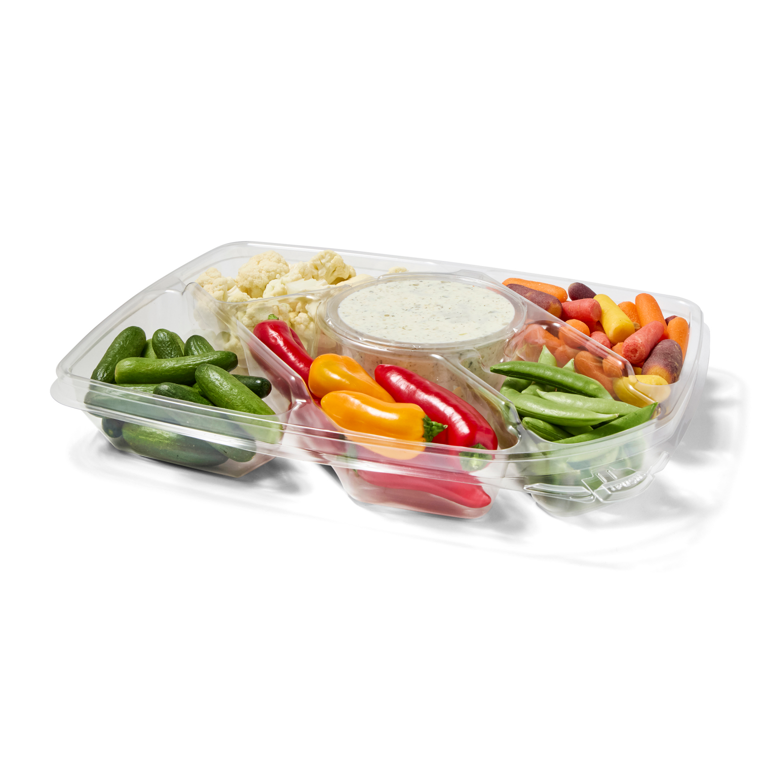 slide 3 of 3, Fresh from Meijer Premium Vegetable Tray with Dill Dip, 34 oz., 34 oz
