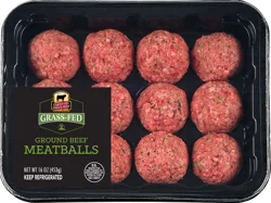 Grass Fed Homestyle Beef Meatballs, 12 CT, 1 Lb.
