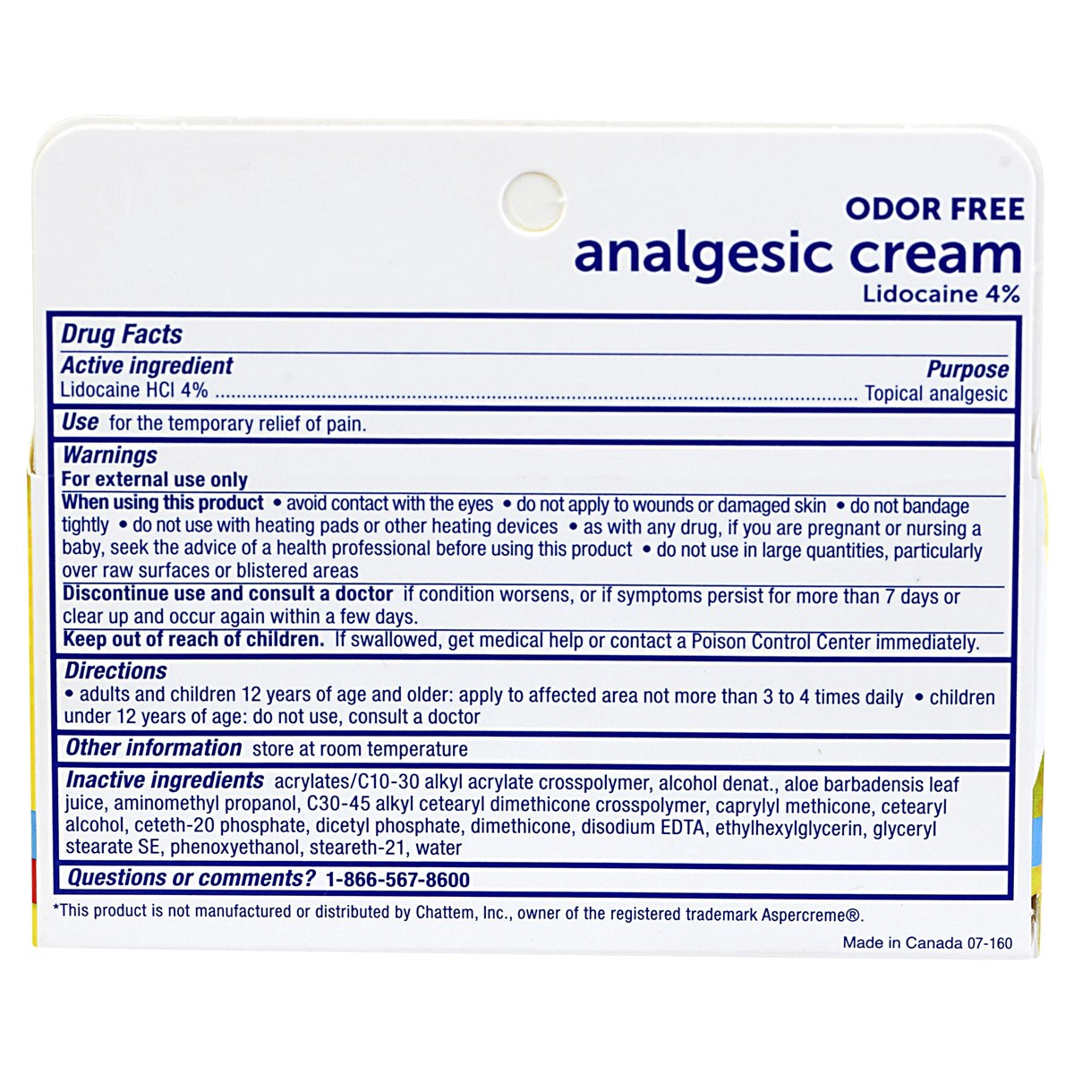slide 2 of 3, Meijer Analgesic Cream With Lidocaine, 2.7 oz