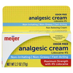 Meijer Analgesic Cream With Lidocaine