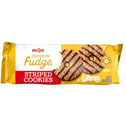 Meijer Fudge Striped Shortbread Cookies