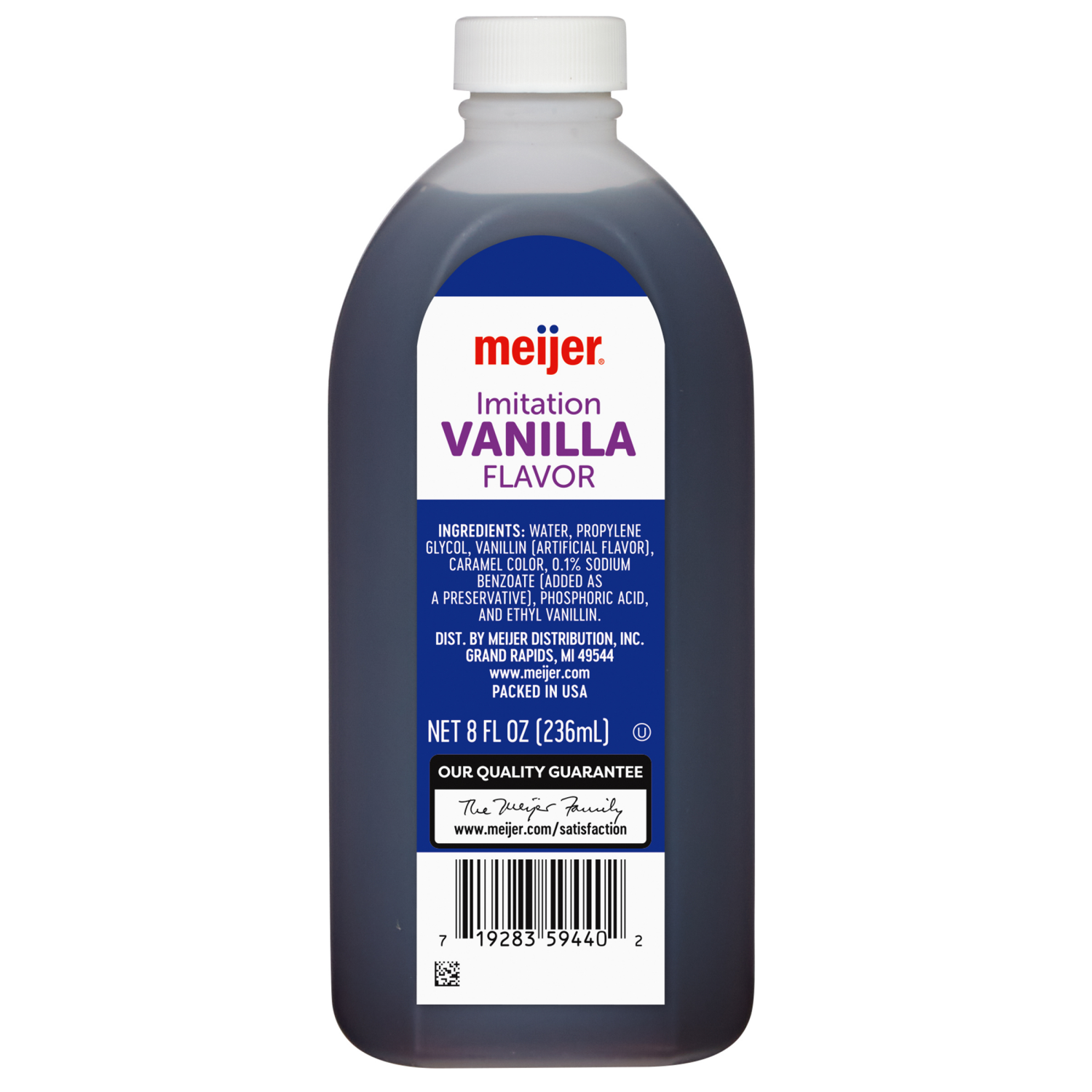 slide 1 of 2, Meijer Imitation Vanilla Extract, 8 oz, 8 oz