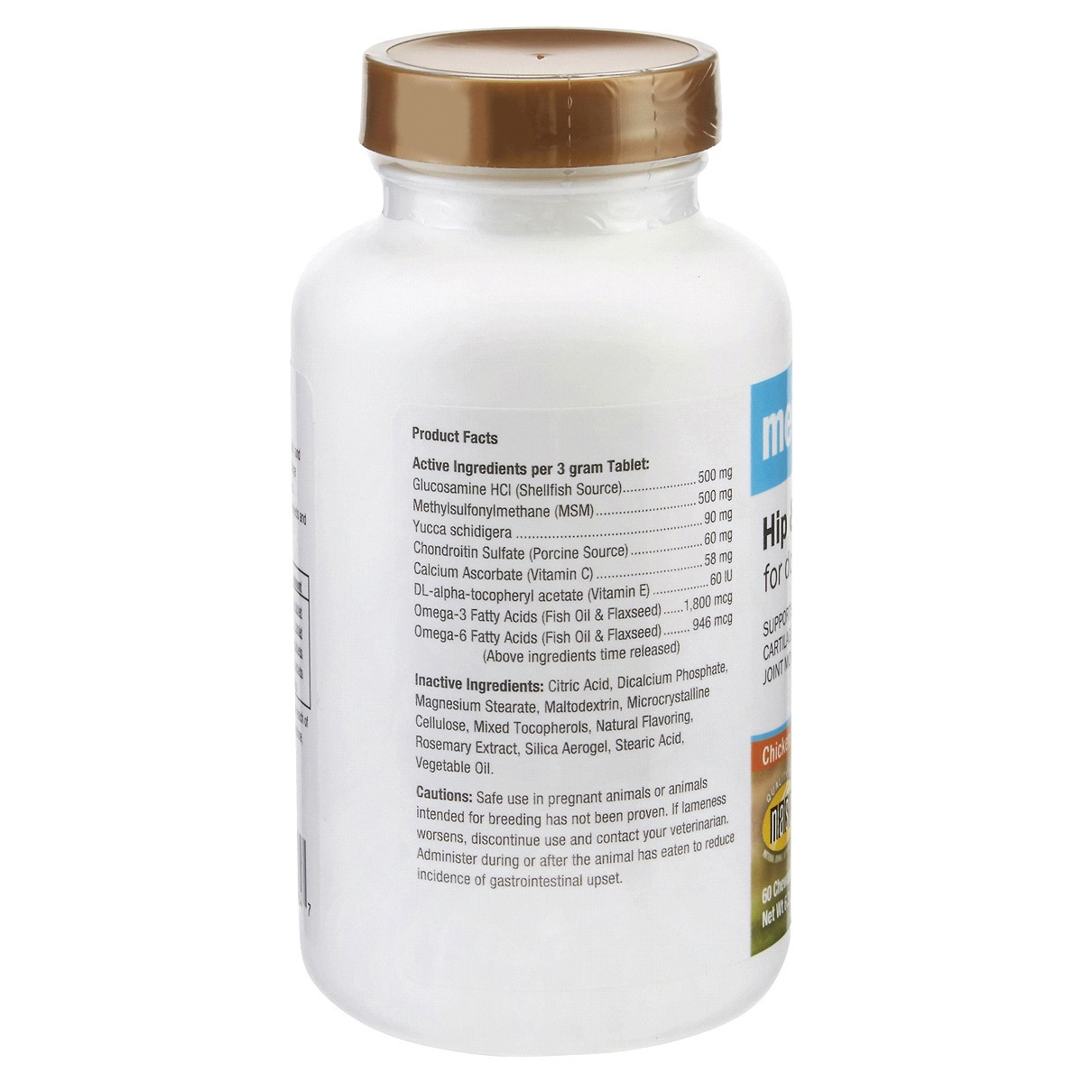 slide 3 of 3, Meijer Dog Glucosamine Ds Lvl 1 Tab Timed Release Tablet, 60 ct