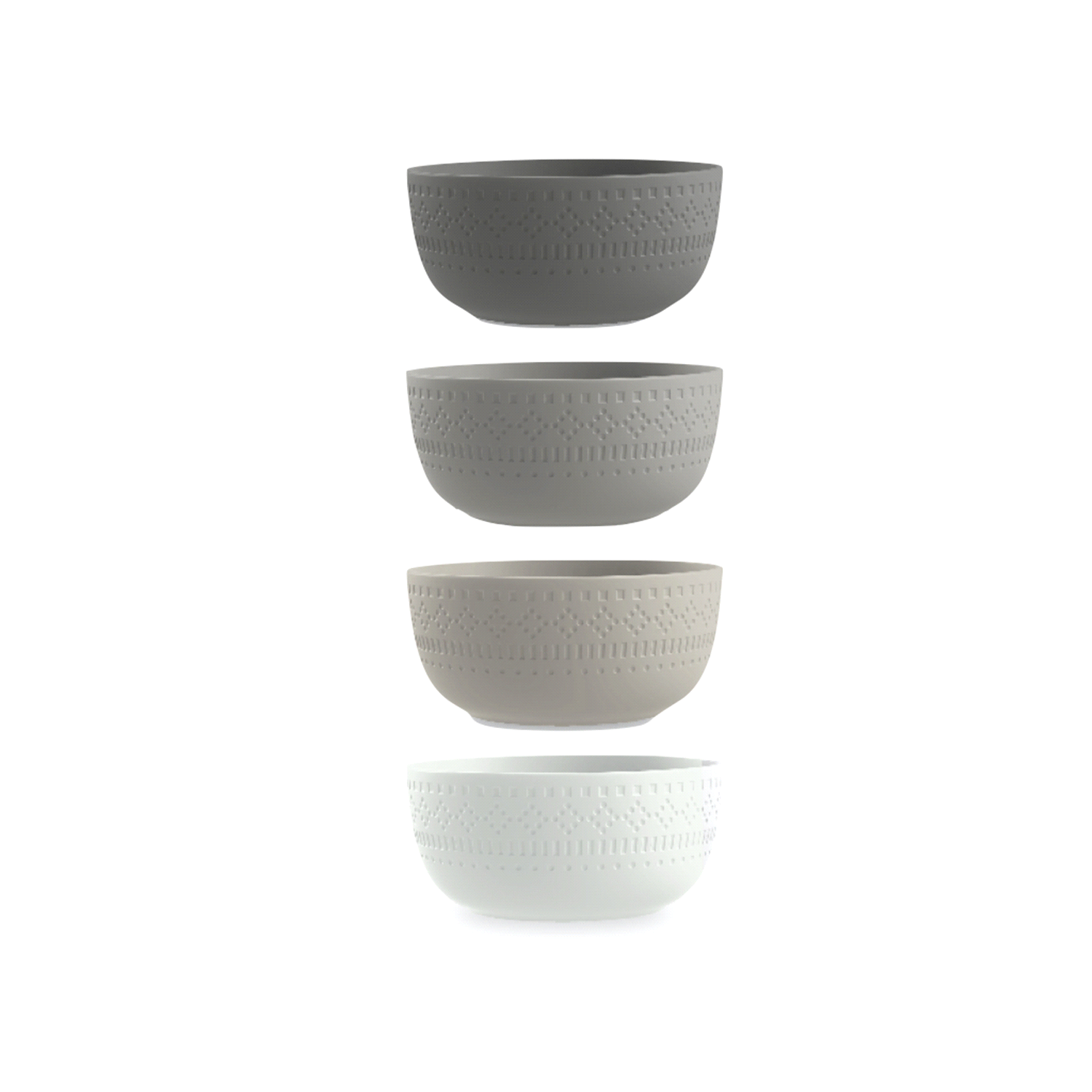 slide 1 of 1, Room & Retreat Set of 4 Polypropylene Cereal Bowls, 6 in, 1 ct
