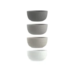 Room & Retreat Set of 4 Polypropylene Cereal Bowls, 6 in