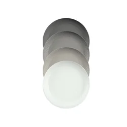 Room & Retreat Set of 4 Polypropylene Dinner Plates, 10.5 in