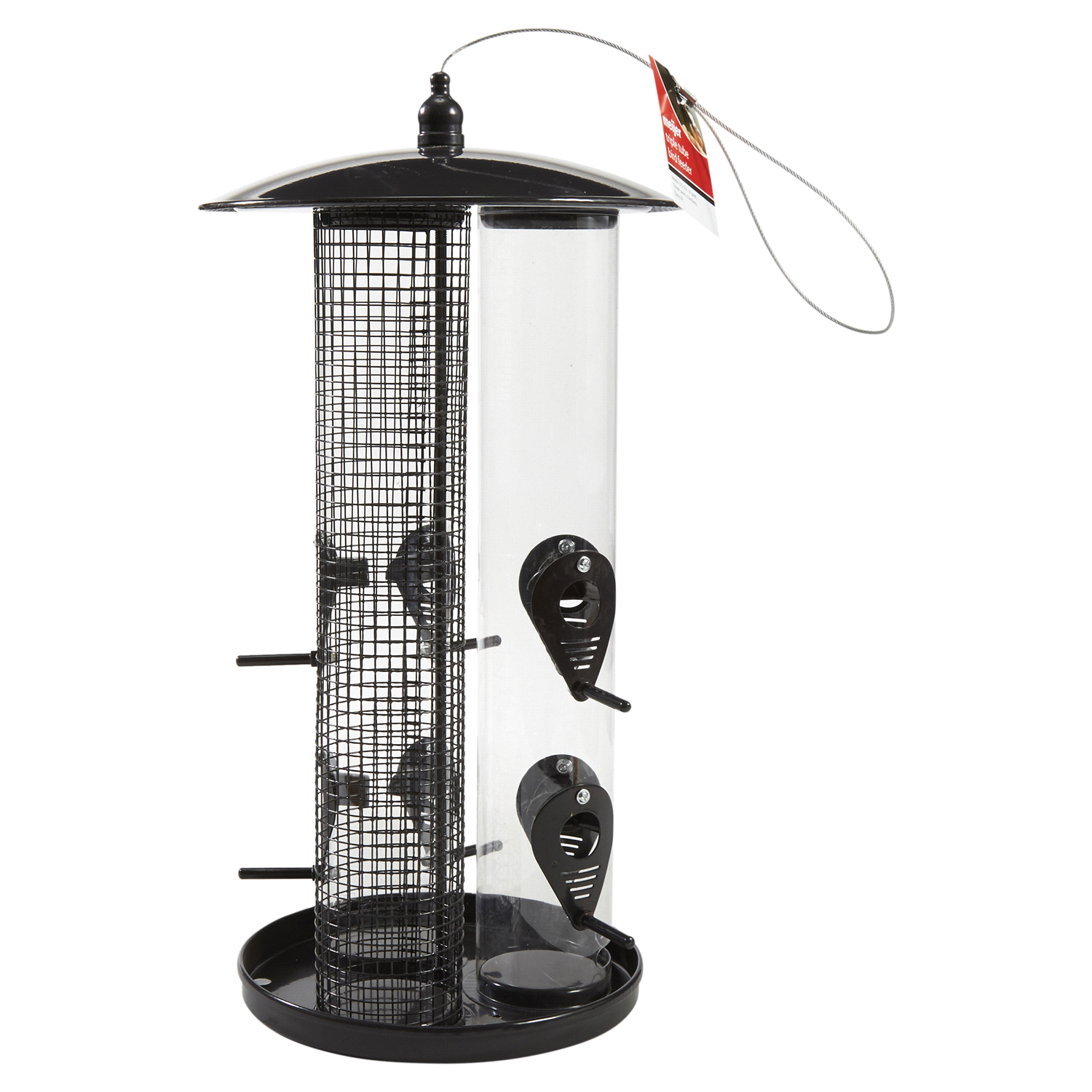 slide 4 of 5, Meijer Wild Bird Feeder, Triple Tube, 1 ct