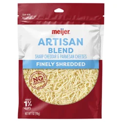 Meijer Shred Chs Artisan Sharp Cheddar &